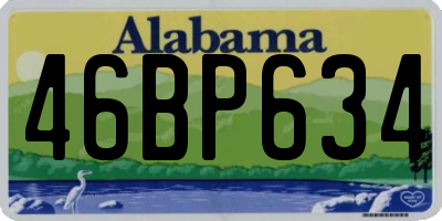AL license plate 46BP634