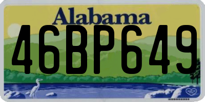AL license plate 46BP649