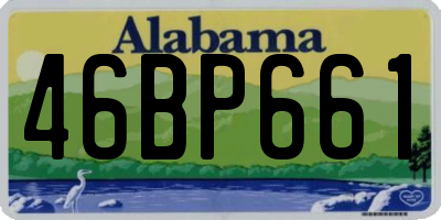 AL license plate 46BP661