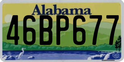 AL license plate 46BP677