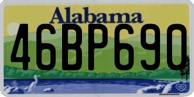 AL license plate 46BP690