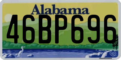 AL license plate 46BP696