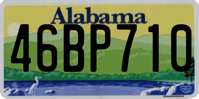 AL license plate 46BP710