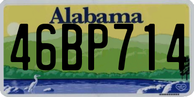 AL license plate 46BP714
