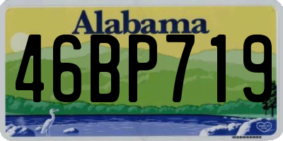 AL license plate 46BP719