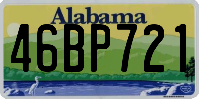 AL license plate 46BP721