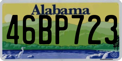 AL license plate 46BP723