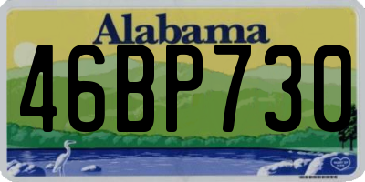 AL license plate 46BP730