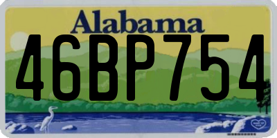 AL license plate 46BP754