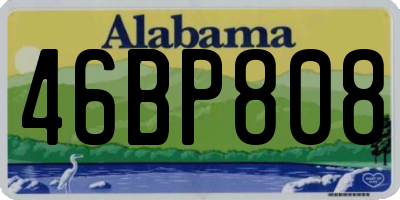 AL license plate 46BP808