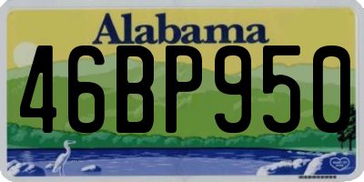 AL license plate 46BP950