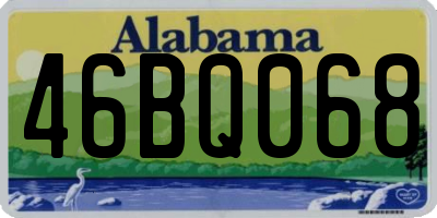 AL license plate 46BQ068