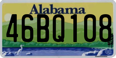 AL license plate 46BQ108
