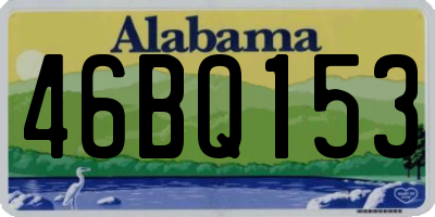 AL license plate 46BQ153