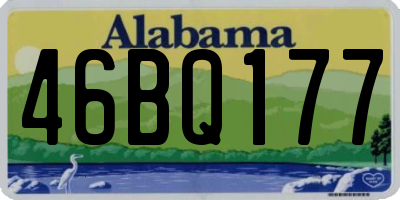 AL license plate 46BQ177
