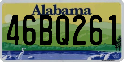 AL license plate 46BQ261