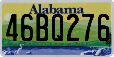 AL license plate 46BQ276