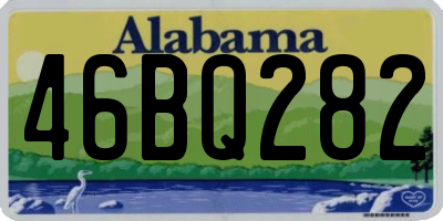 AL license plate 46BQ282