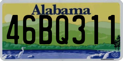 AL license plate 46BQ311