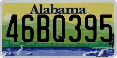 AL license plate 46BQ395