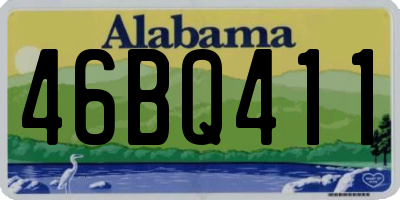 AL license plate 46BQ411