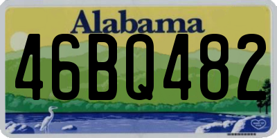 AL license plate 46BQ482