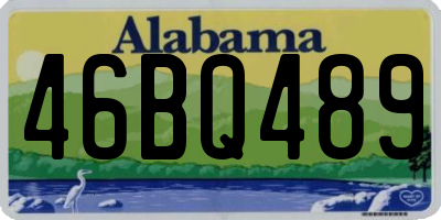 AL license plate 46BQ489