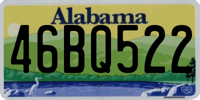 AL license plate 46BQ522