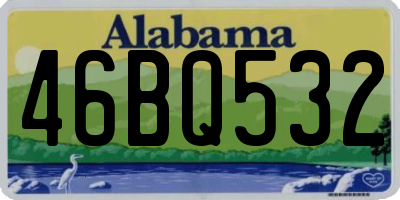 AL license plate 46BQ532