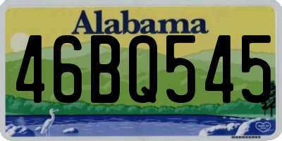 AL license plate 46BQ545