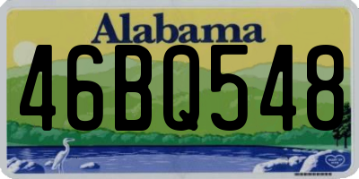 AL license plate 46BQ548
