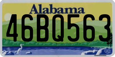 AL license plate 46BQ563