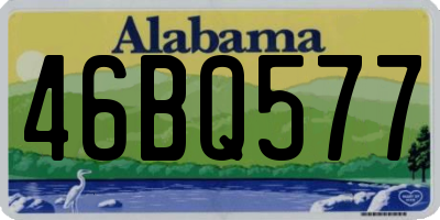 AL license plate 46BQ577