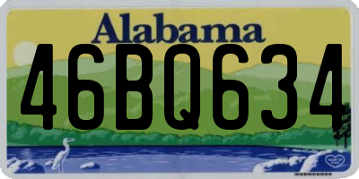 AL license plate 46BQ634