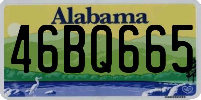 AL license plate 46BQ665