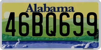AL license plate 46BQ699