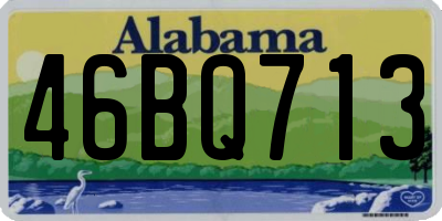 AL license plate 46BQ713