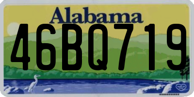 AL license plate 46BQ719