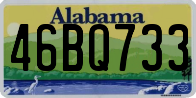 AL license plate 46BQ733