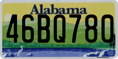 AL license plate 46BQ780
