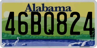 AL license plate 46BQ824