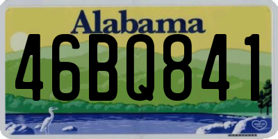 AL license plate 46BQ841
