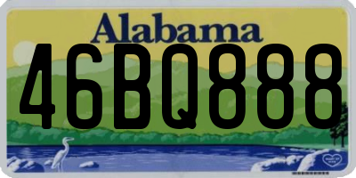 AL license plate 46BQ888