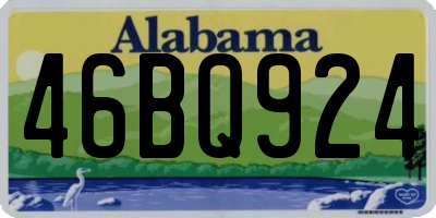 AL license plate 46BQ924