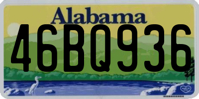 AL license plate 46BQ936