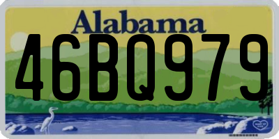 AL license plate 46BQ979