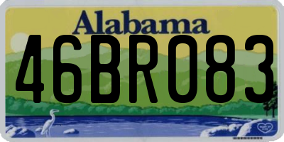 AL license plate 46BR083