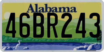 AL license plate 46BR243