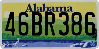AL license plate 46BR386