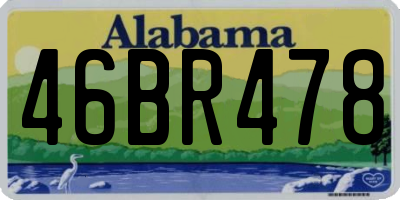 AL license plate 46BR478